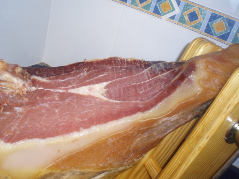 cómo cortar jamón