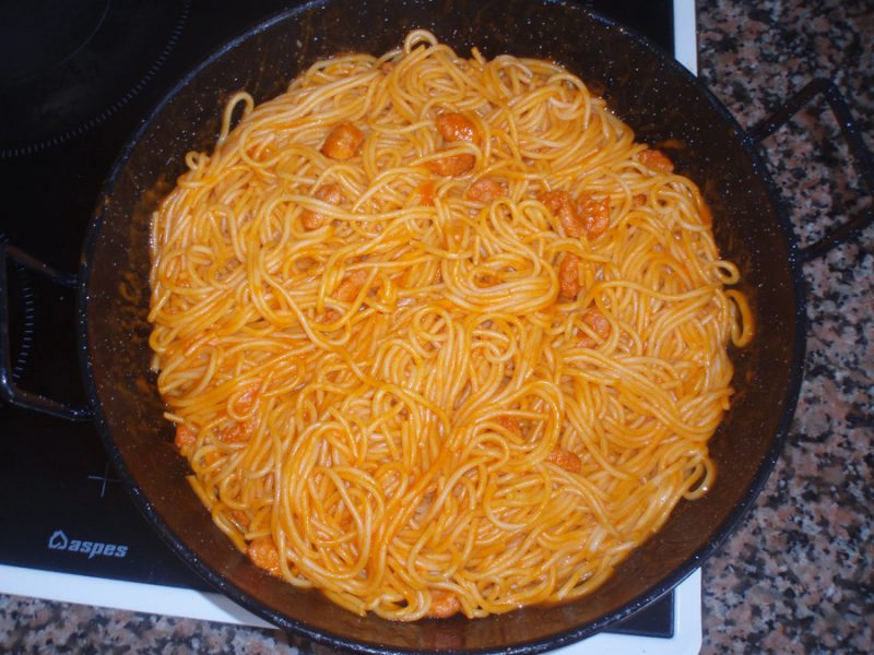 Receta fácil de espaguetis