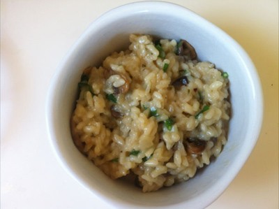 Risotto de champiñones, plato por 3€