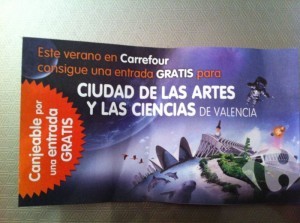 2x1 entrada ciudad artes y ciencias de Valencia