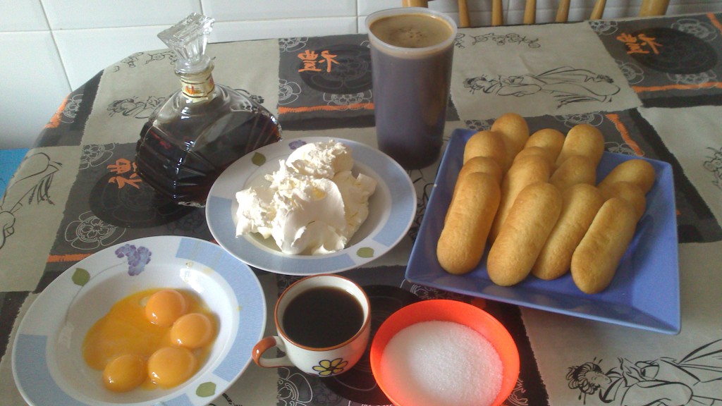 Tiiramisú ingredientes