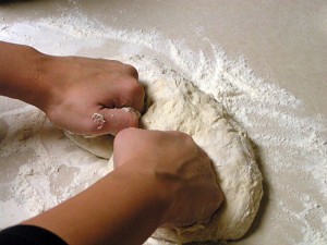 preparando galletas