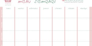 planificador menú semanal ahorradoras
