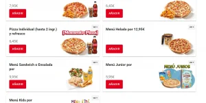 Menus Telepizza