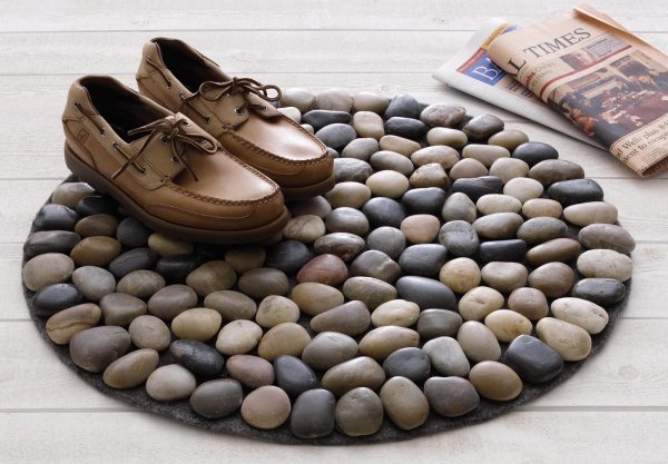 alfombra de piedras