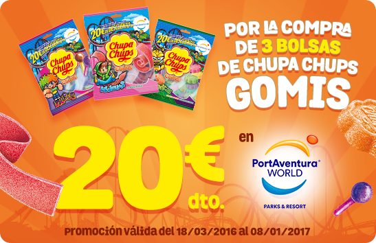 20€ de descuento en Port Aventura con chuches