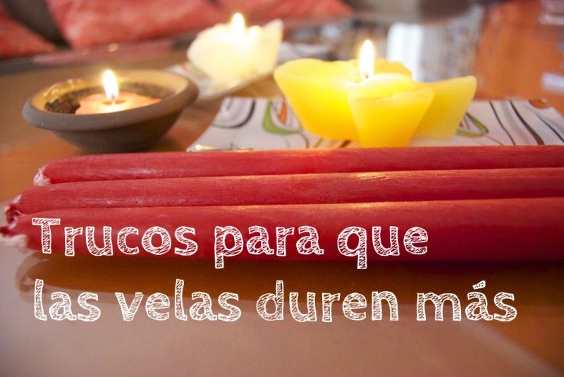 trucos para que las velas duren y ahorrar