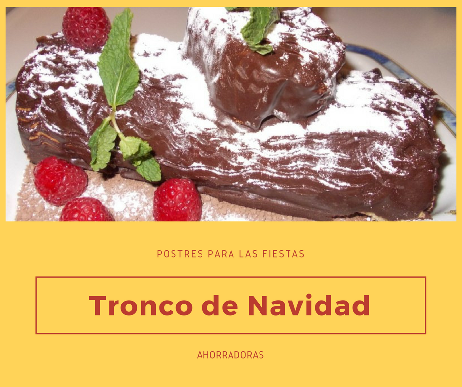 como hacer un tronco de navidad