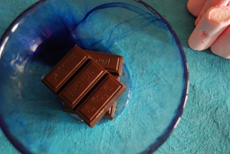 chocolate en un bol