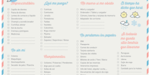 lista equipaje preparar maleta