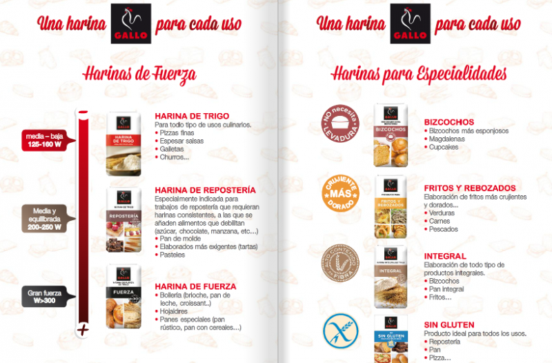 Recetario gratis de harinas Gallo