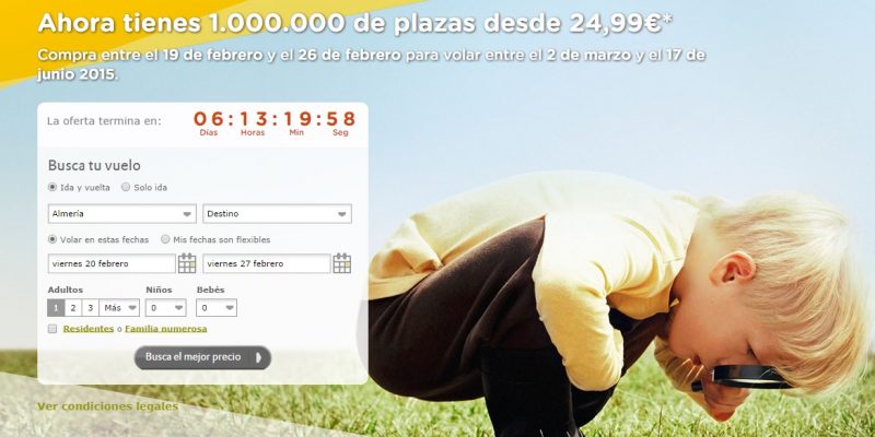 1.000.000 de plazas desde 24,99€