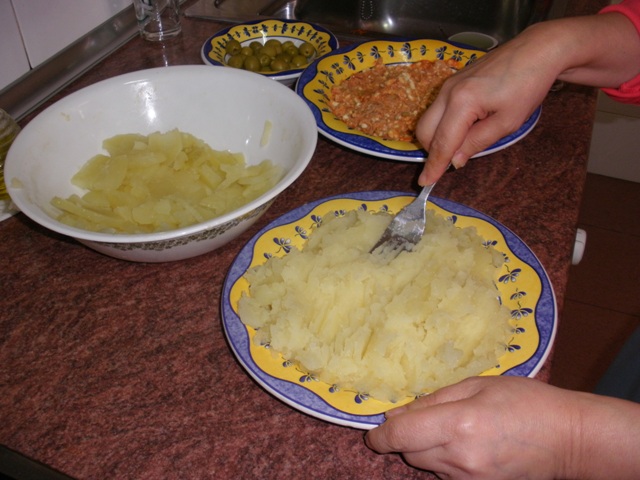 Receta de brazo gitano de patata