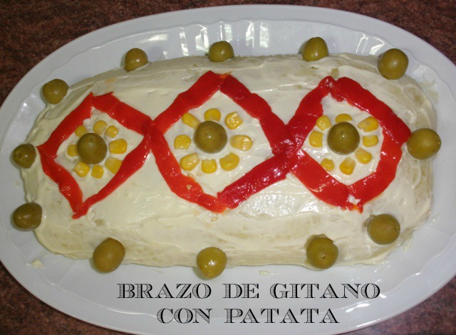 Receta de brazo de gitano de patata