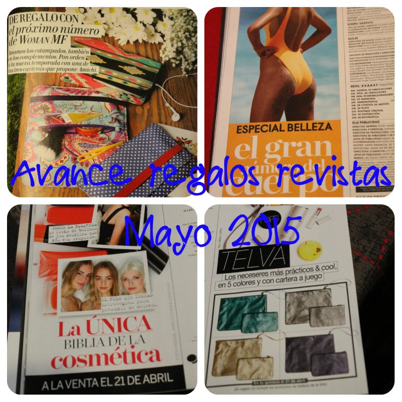 Avance Regalos Revistas Mayo 2015