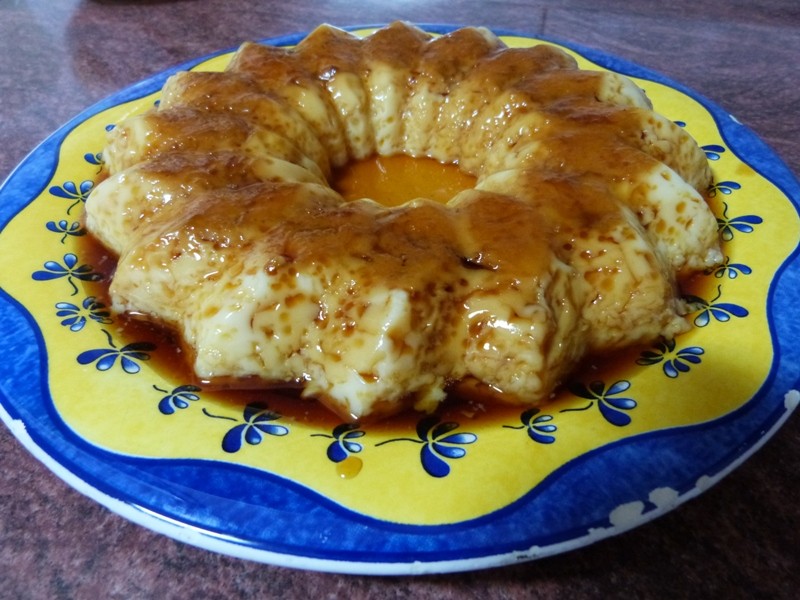 Flan de leche condensada al microondas