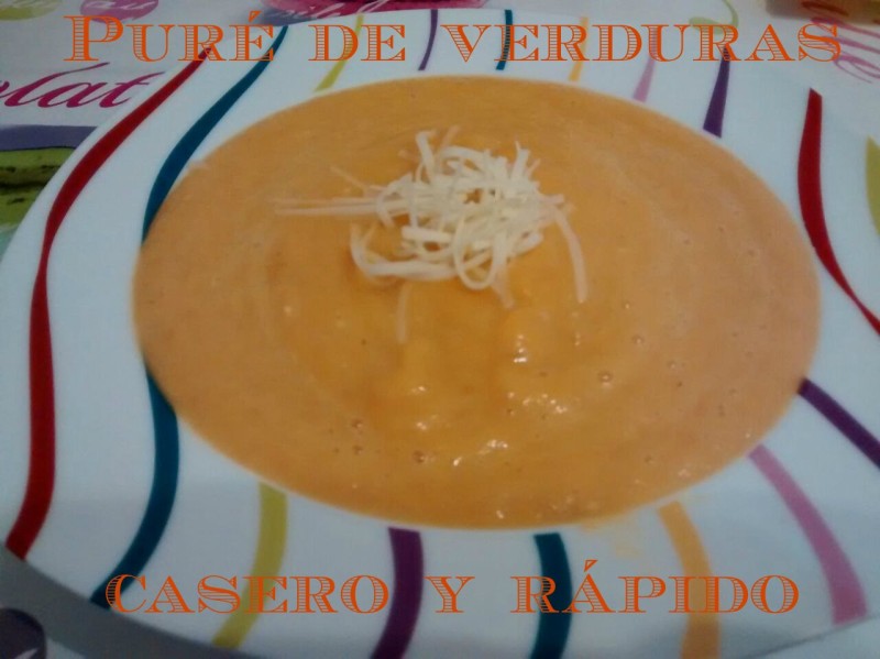 Puré de verduras rapido y caseroo