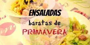 Ensaladas baratas de primavera