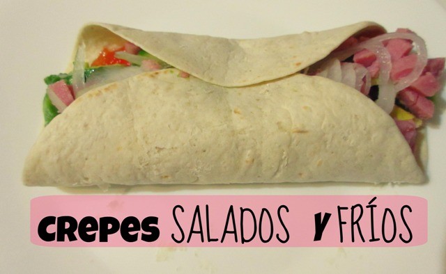 2 crepes salados y fríos