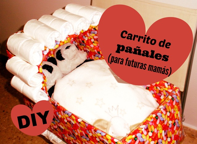 DIY carrito con pañales