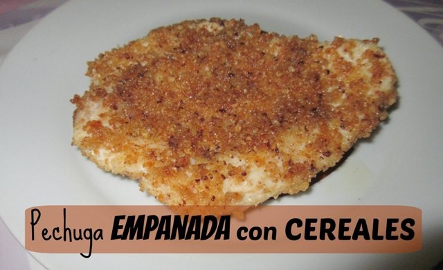 Pechuga empanada con cereales