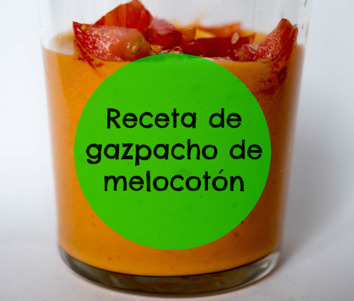 gazpacho de melocotón