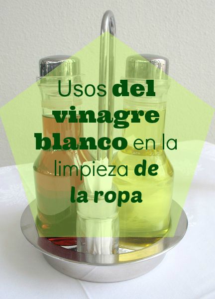 Usos del vinagre blanco en la limpieza de la ropa