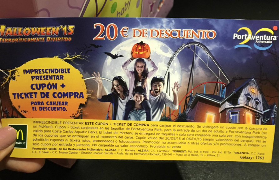 Ahorra en Port Aventura con McDonald's