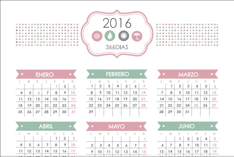 calendario gratis 2016