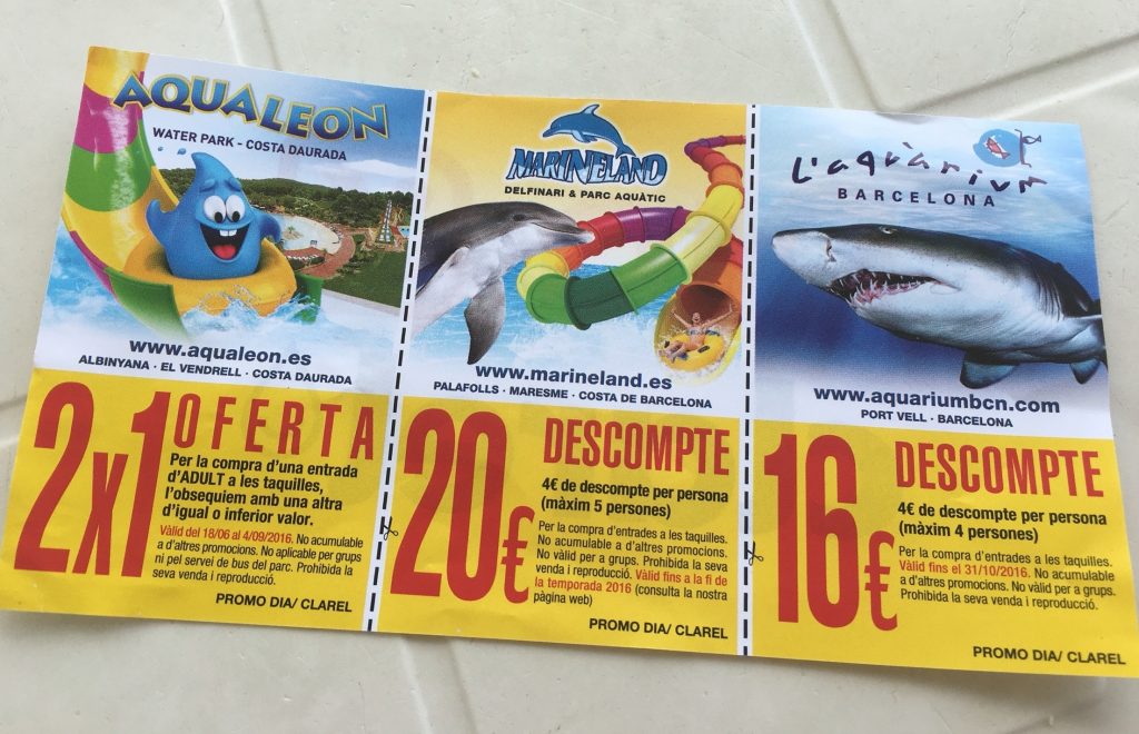 Descuentos para Aqualeon, Marineland y L’aquàrium