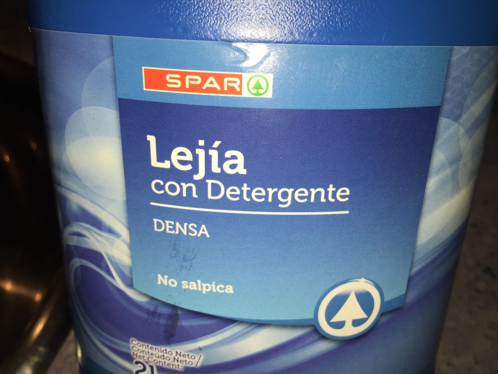 desinfectar con lejía