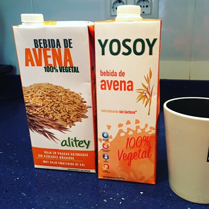 Bebida de avena de Mercadona y de Yosoy