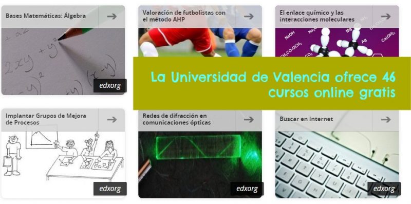 La Universidad de Valencia ofrece 46 cursos online gratis