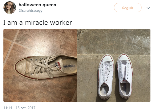 comida Gallo Diagnosticar Truco para limpiar tus Converse blancas ¡quedan como nuevas!