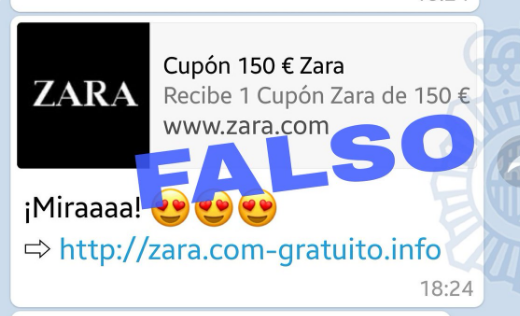 El bulo del cupón de Zara, Mercadona o Decathlon