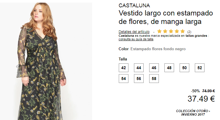 Tiendas de ropa tallas grandes low ›