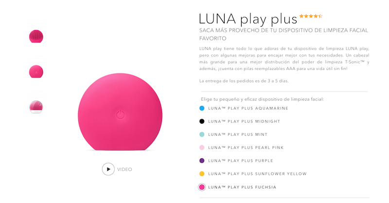 limpiador de rostro foreo play plus