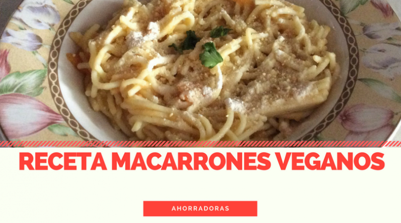 Receta de spaghetti con «queso vegano» (por Laura)