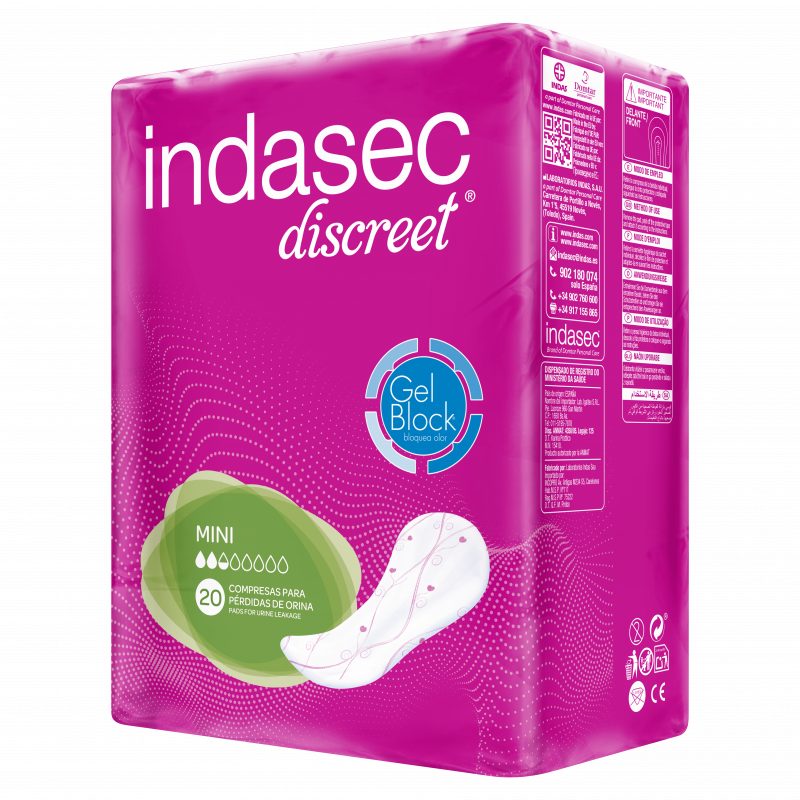 Muestras gratis de compresas Indasec