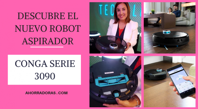 Robot aspirador Conga 7490 Ultimate Home Genesis 4 en 1: barre, aspira,  friega y pasa la mopa. 