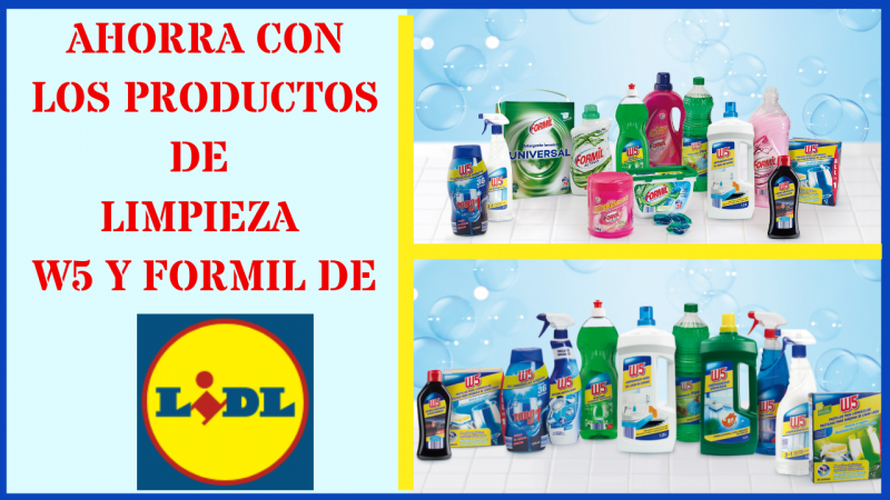 Formil y W5 de Lidl ¡Ahorra con estos productos!