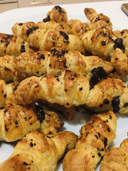 Receta croissants de chocolate caseros