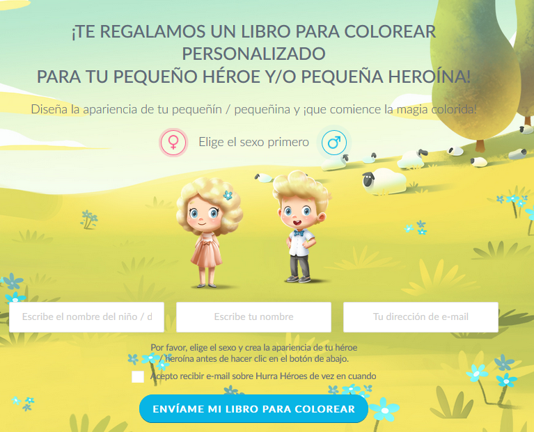 Libro personalizado ¡gratis! para colorear