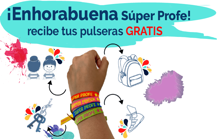 Pulseras gratis para «súper profes»