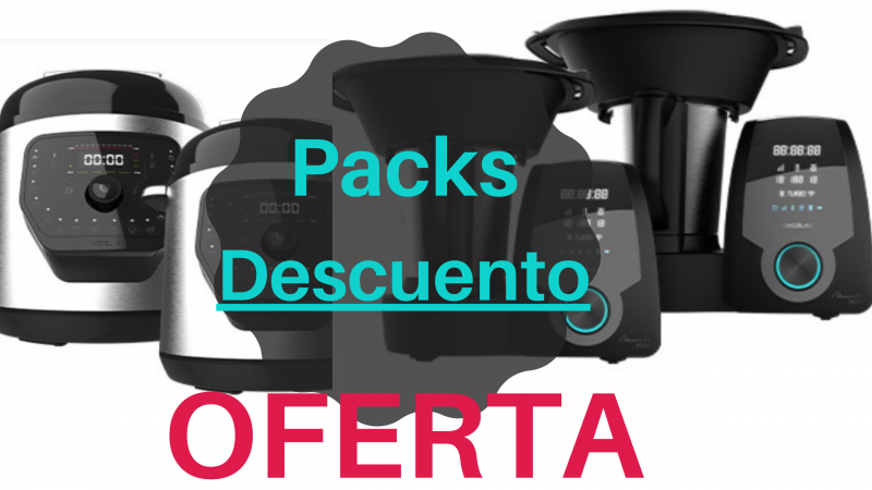 Packs Descuento en productos Cecotec. -40% y Ahorro Extra