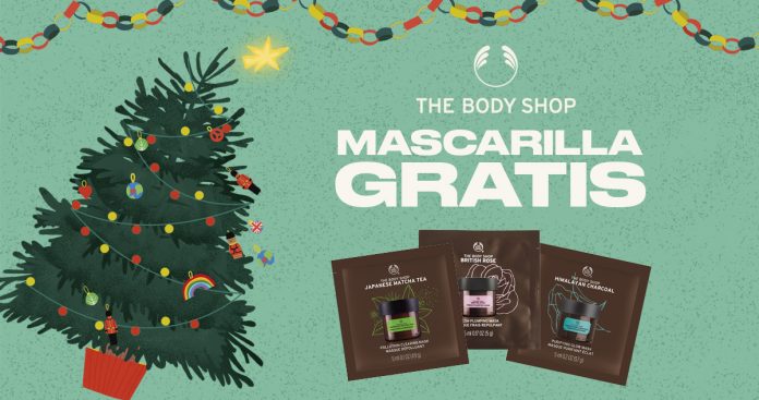 mascarilla gratis cupon descuento body shop
