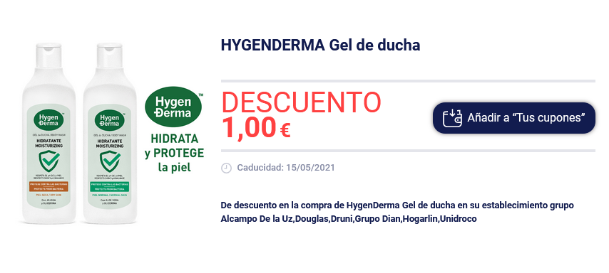 hygenderma cupon descuento