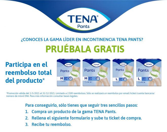 TENA PANTS GRATIS