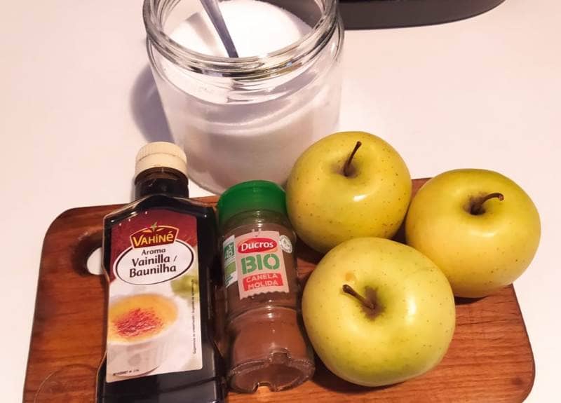 receta manzana asada tarus air fry digital