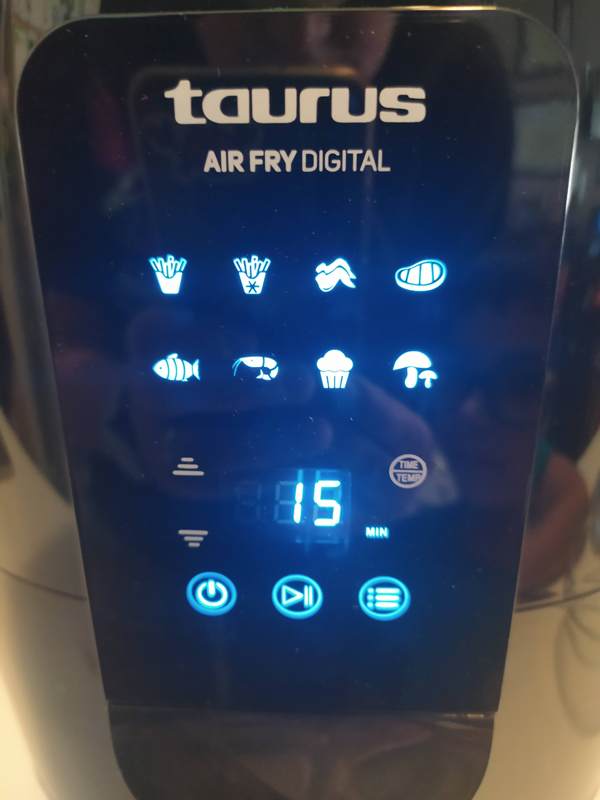 taurus air fry digital programas